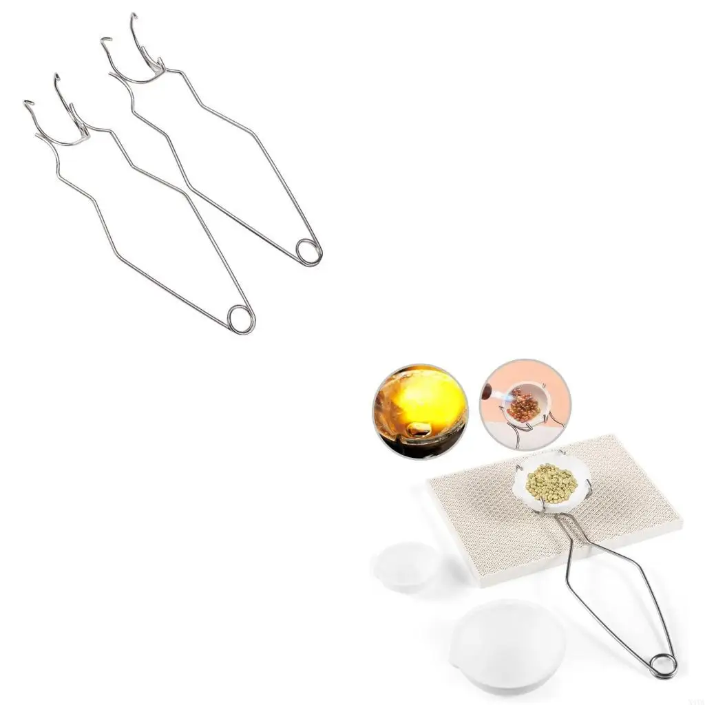 

X4YA 5Pieces Crucible Set Melting Dish Cups Crucibles Metal Melting Bowl Set Suitable for Metal Melting