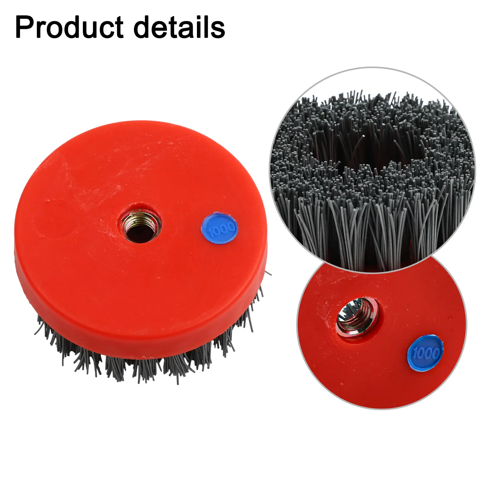 

Brush Abrasive Brush Antique Brushes Nylon Brush Grinding Tool Polishing Tool 36#-3000# Accessories Red Color 1pc Cleaning Tool