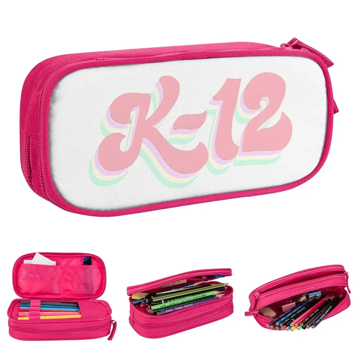 K-12 Melanie Martinez Pencil Case Music Singer Pencilcases Pen for Student Big Capacity Bags Students School Cosmetic Stationery