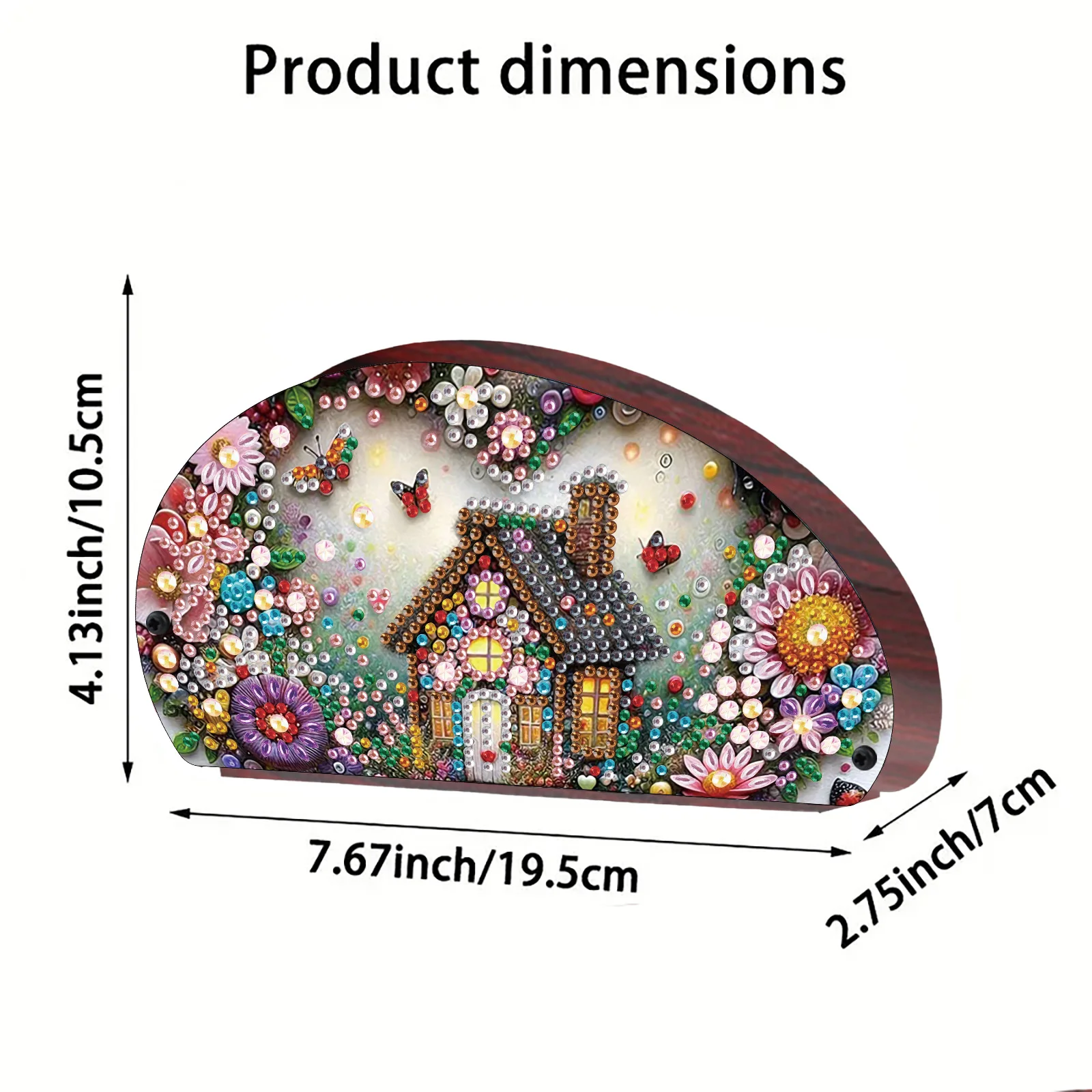 Diamond Painting Kit Organizer Box-Animals and Flowers Pattern DIY Special Shape Diamond Painting Home Decoration Storage Box view 2