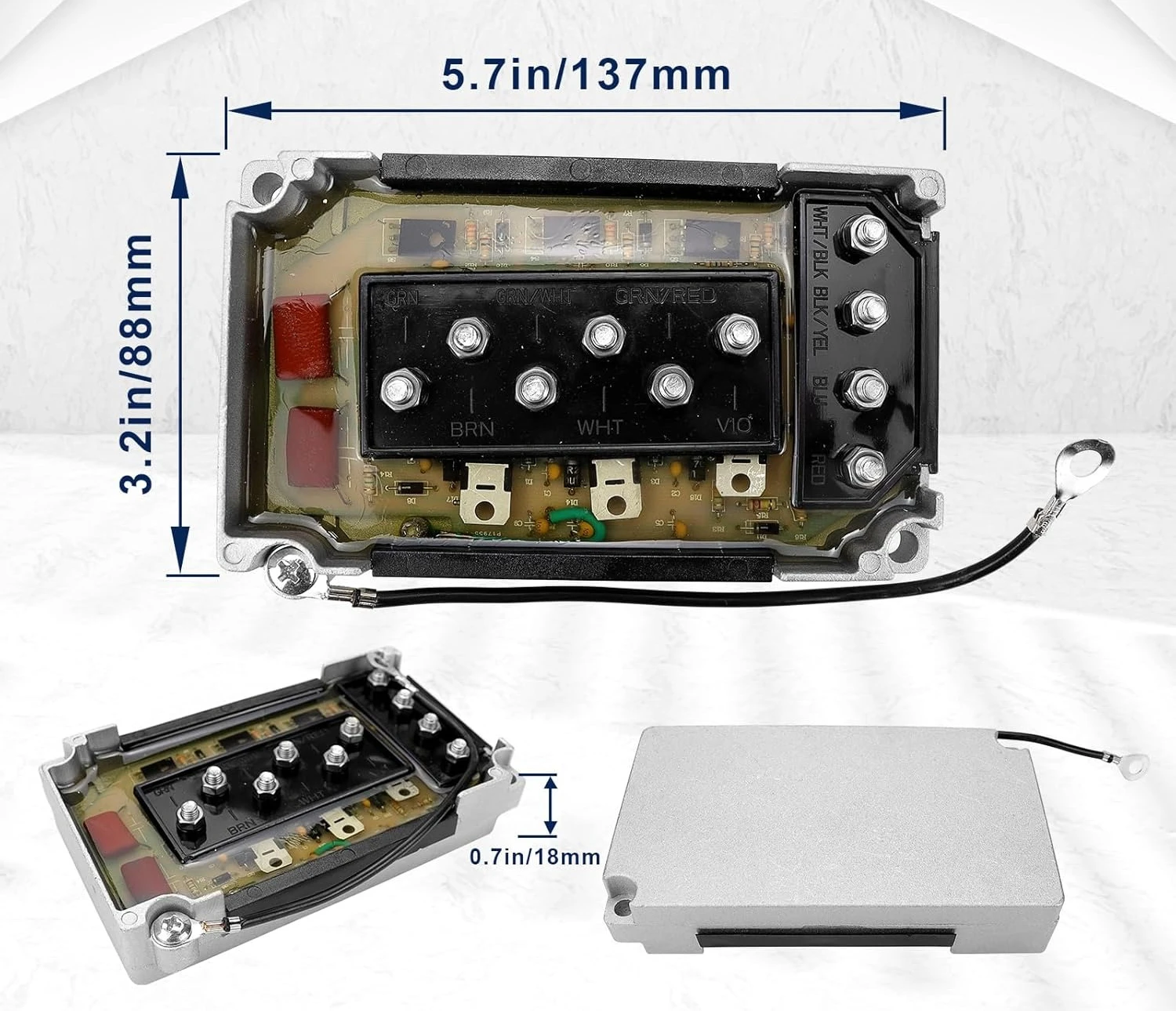 2pcs CDI Module Switch Box Replacement for 50-275 HP Mercury Outboard Motor 332-7778 332-7778A12 Power Pack Switchbox