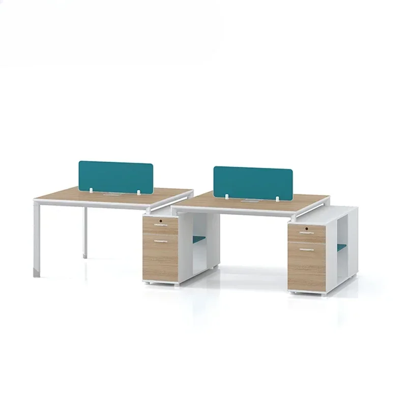 

#office furniture Manufacturer customized 4 persons pc workstation office cubicle staff working table