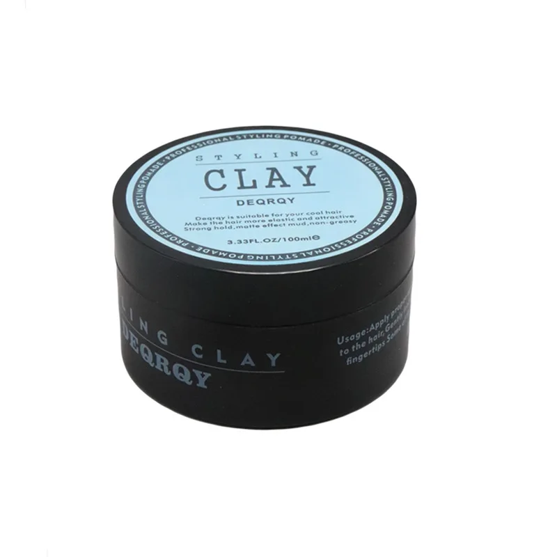 Fixed Back Finished Hair Wax and Mud Matte Clay Daily Use Mens Hair Clay High Strong Hold Low Shine Hair Styling Wax Creme image 6