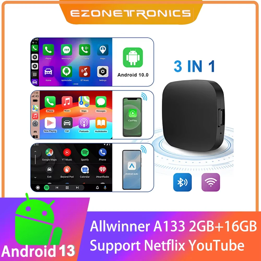 

Беспроводная Автомобильная ТВ-приставка CarPlay Ai на Android для Youtube Netflix для VW CC Golf R Fox GTI Polo Touran Gol Polo