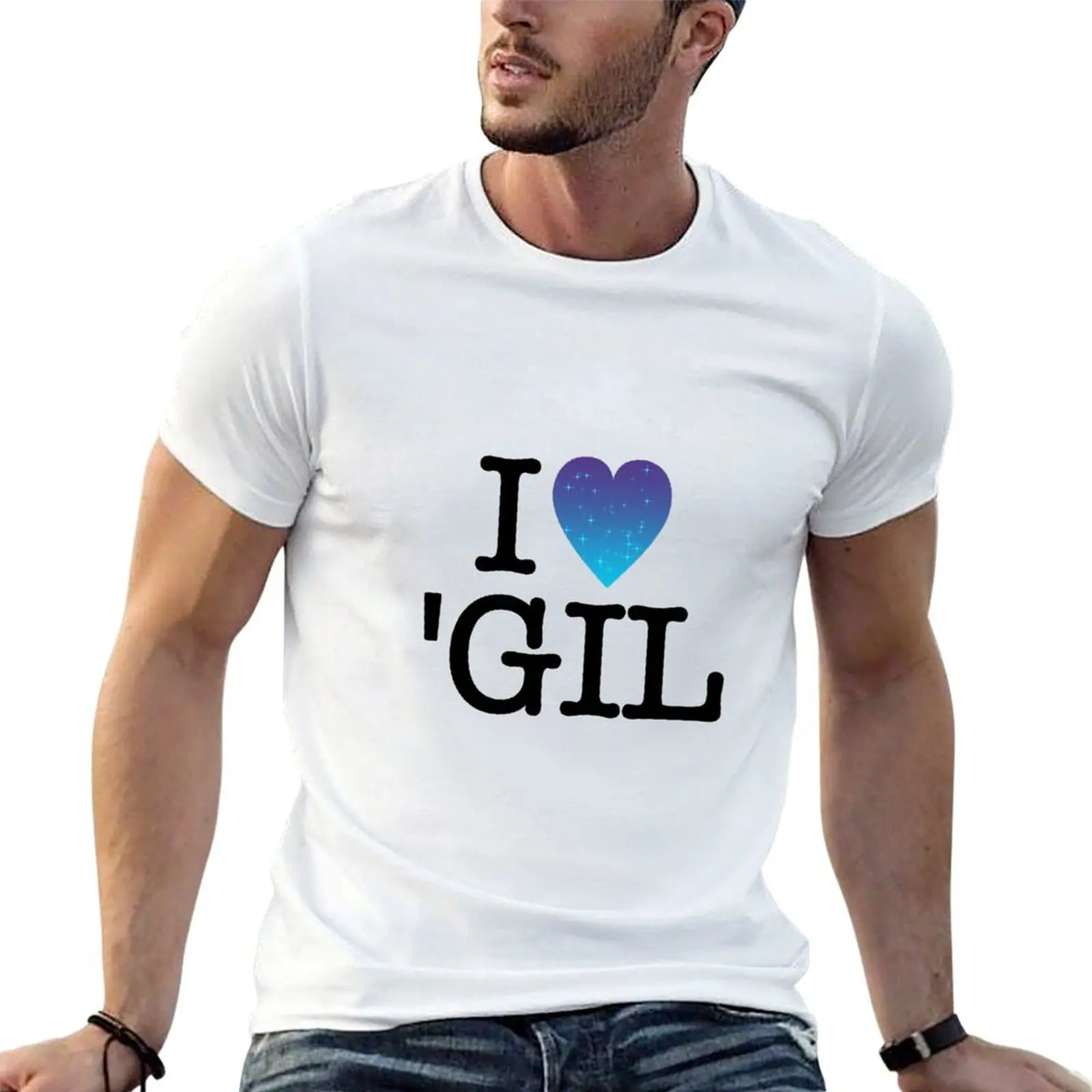 

I Heart 'Gil T-Shirt cotton t shirts high quality graphic t shirts for man t shirts for man pack cotton T-shirt