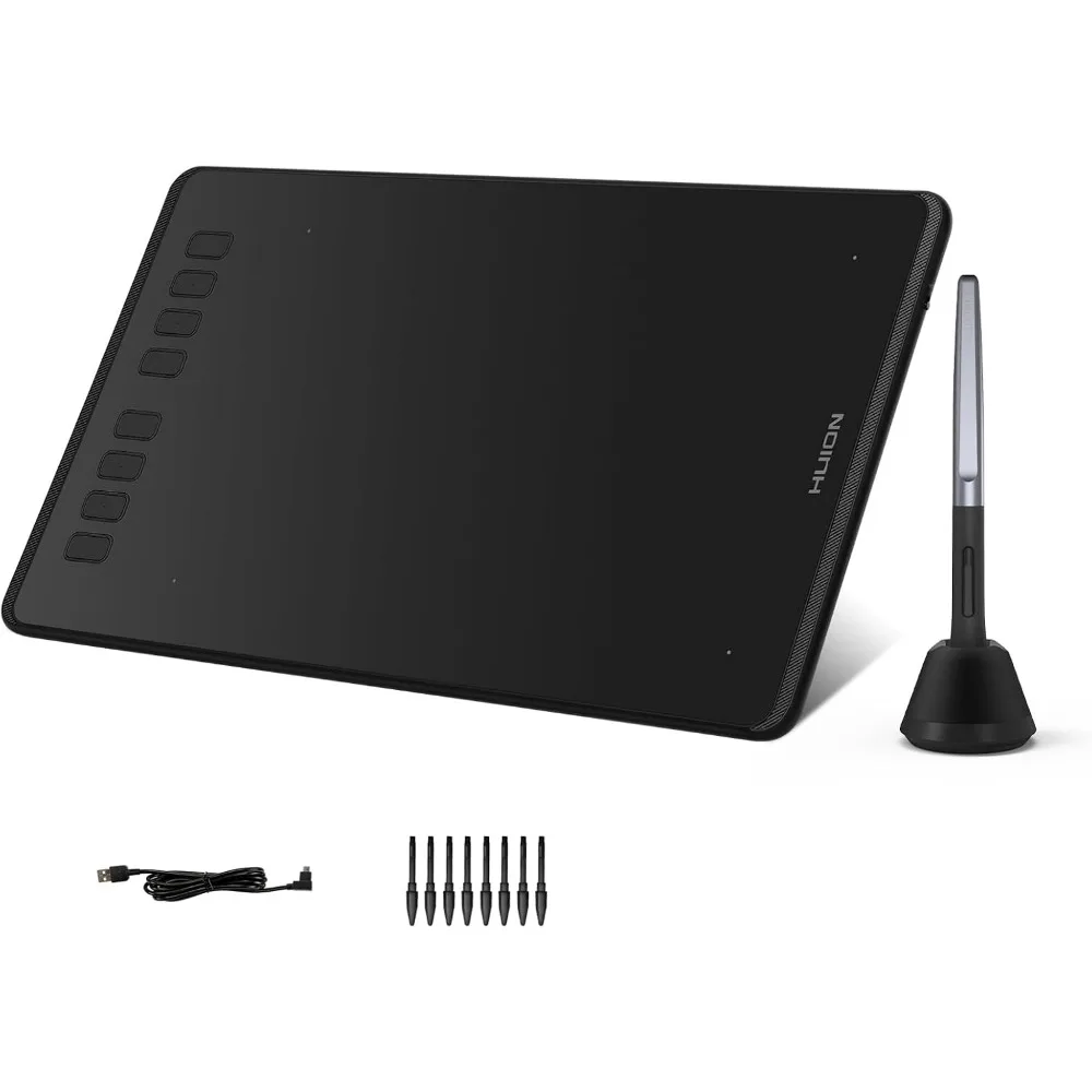 8x5 Inch Drawing Tablet with 8192 Pen Pressure, 8 Hot Keys, Battery-Free Stylus, Tilt for Art, Animation, and Photo Editing