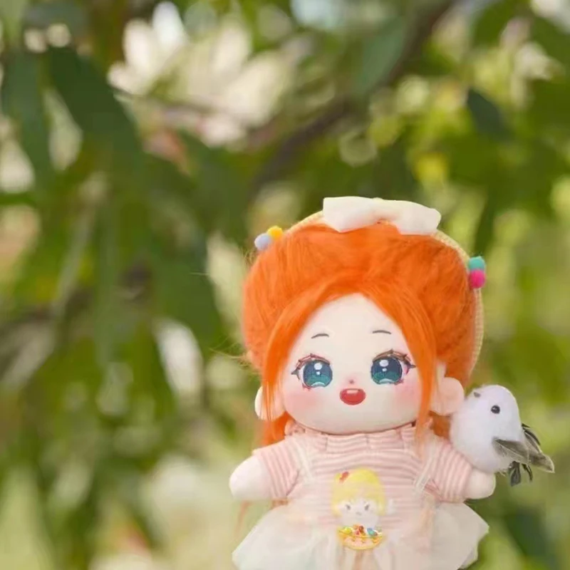 20cm Baby Dolls Orange Long Hair Idol Dolls DIY Doll for girls Accessories SULLYOON HAEWON Irene Taeyeon Collection Fans Gift