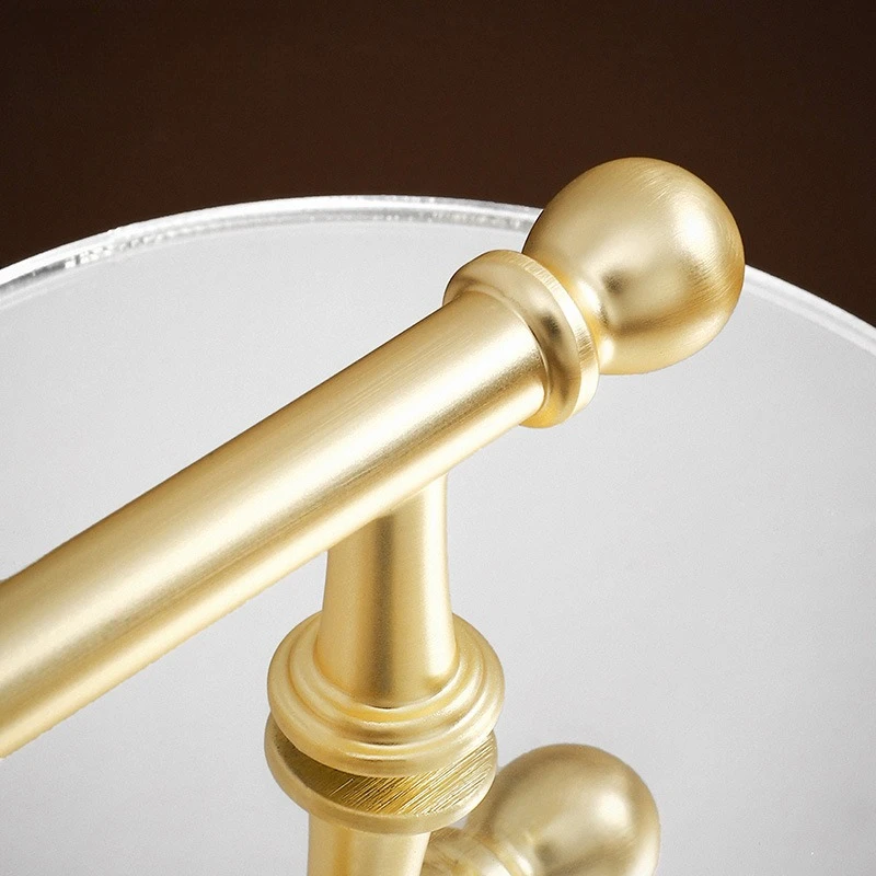 

French Style Cabinet Handle Luxury Gold Plated Drawer Knob Single Hole Pull