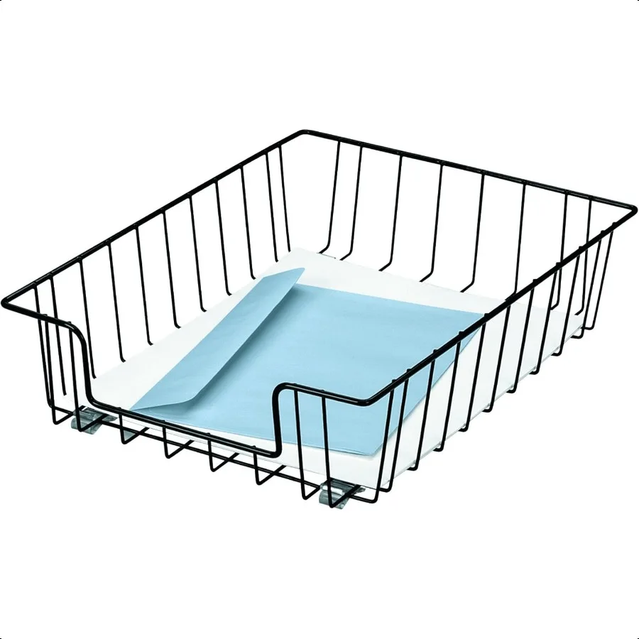 

Workstation 3" Letter Desk Tray Organizer Wire Black 60112