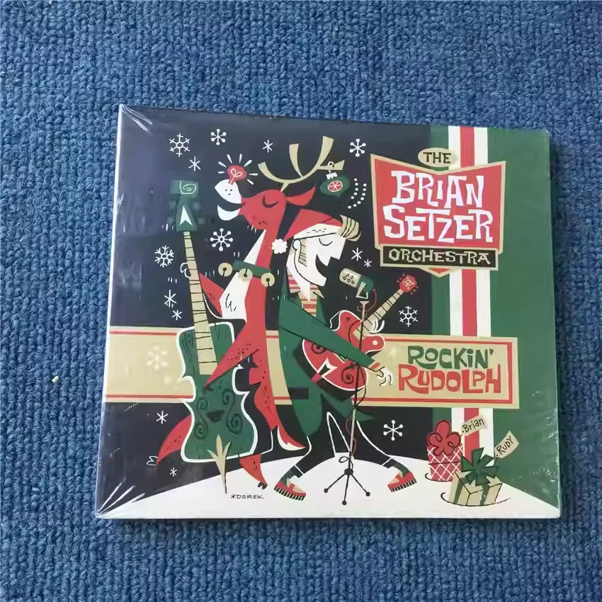 

Classic Rockabilly & Swing Album The Brian Setzer Orchestra Music CD Rockin' Rudolph Music Record Cosplay Soundtracks Box Gift