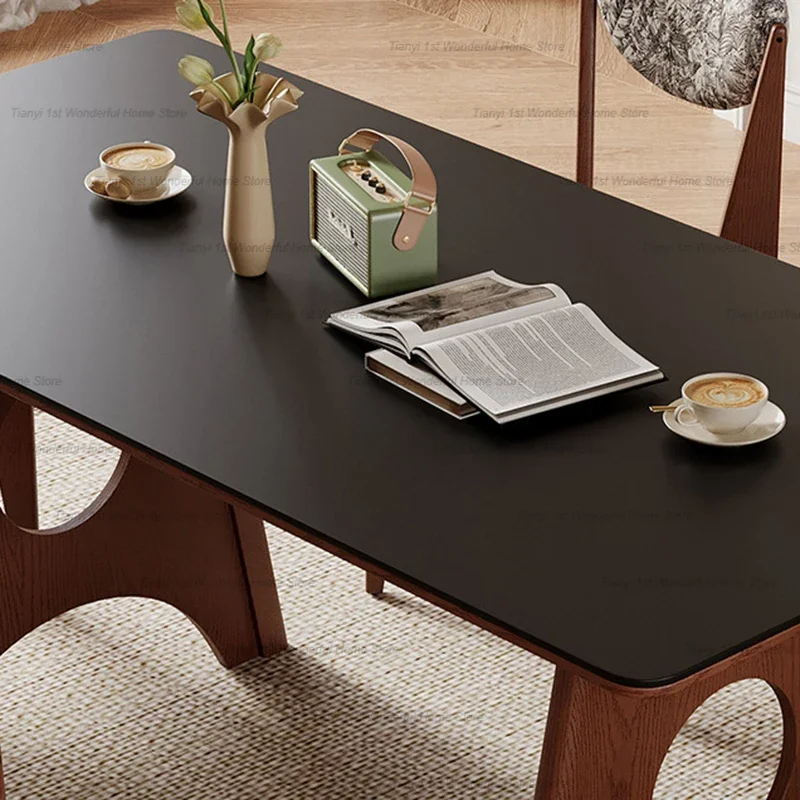 النمط الياباني البساطة مصمم طاولات الطعام الراقية الأصالة مطعم طاولات الطعام أثاث المطبخ Stoviglie HBDT #4