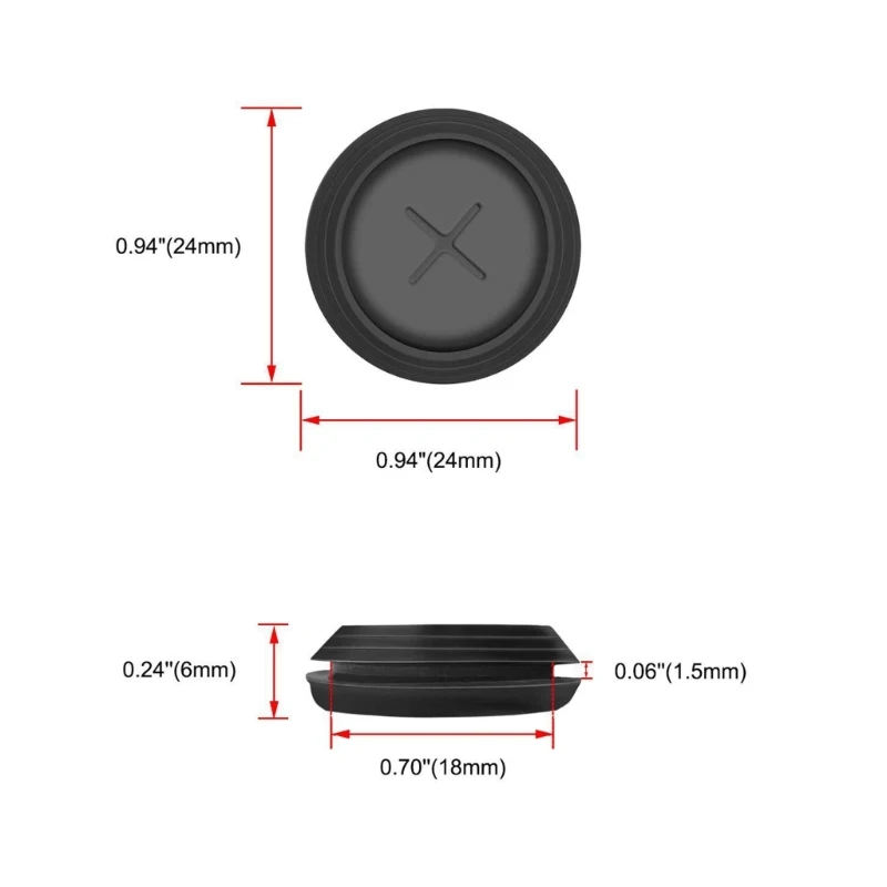 3/6pcs Rubber Probe Grommet Replacement Black Temp Probe Grommet BBQ Grills Grommet Barbecue Accessories Drop Shipping