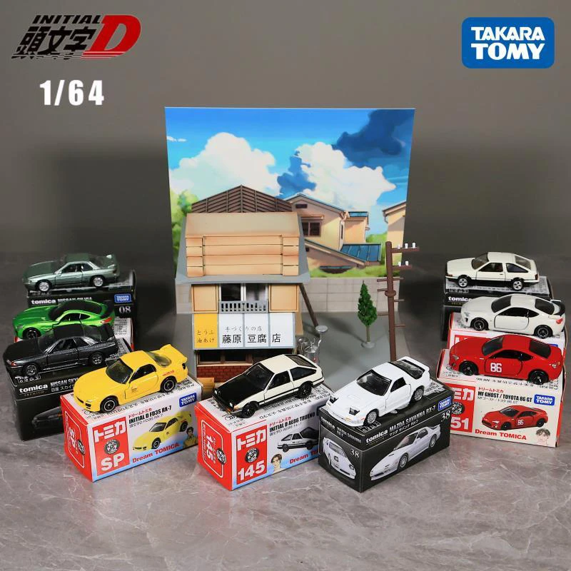 TOMY Initial D Toyota AE86 RX7 GTR Supra Alloy Car Diecasts Toy