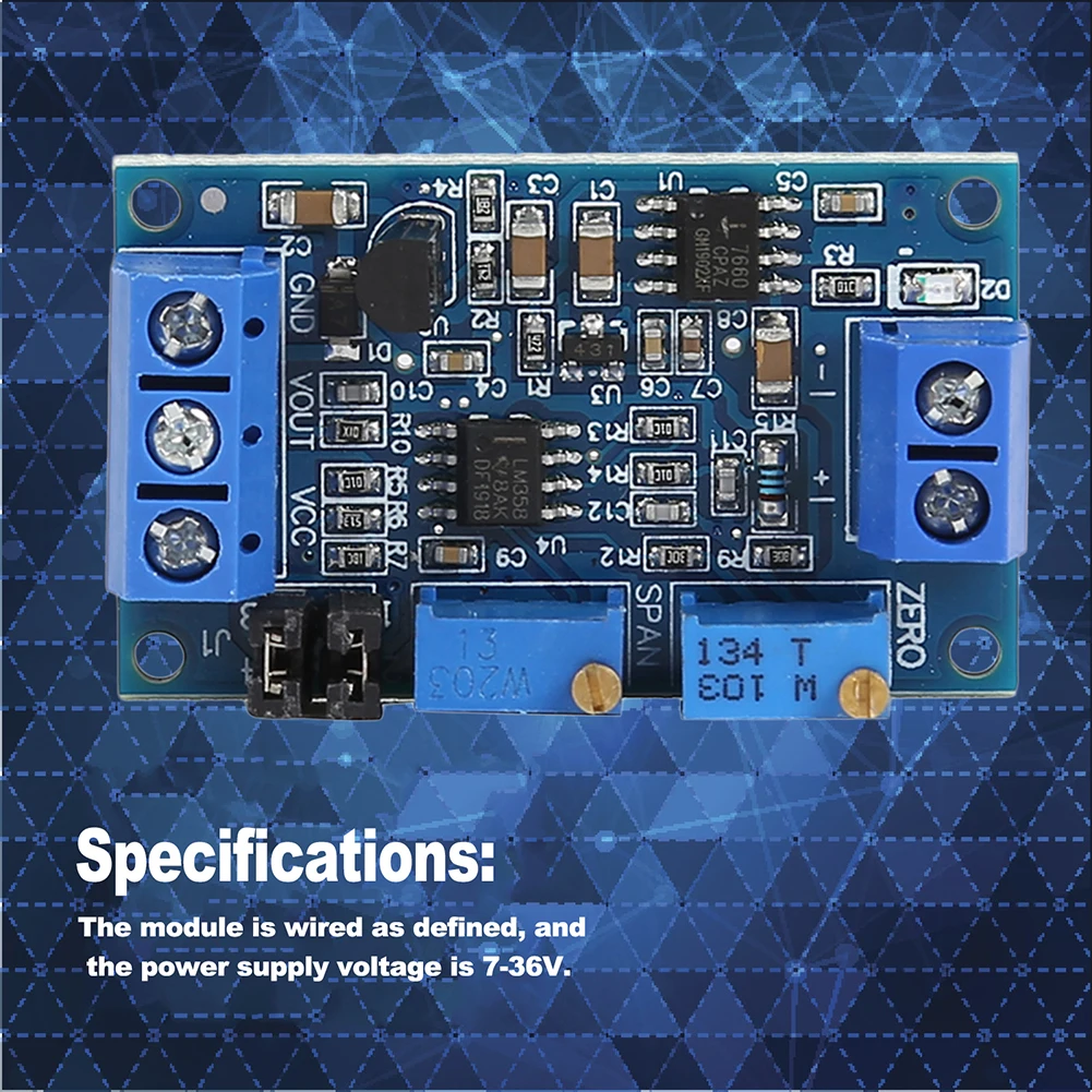 Current To Voltage Module Professional 0/4-20mA To 0-3.3V/5V/10V Voltage Transmitter Circuit Board