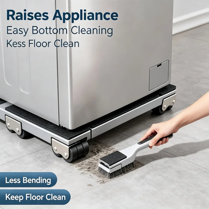 Universal 24 Wheel Mover Stand Heavy Duty Adjustable Mobile Base Home Appliance Support for Fridge Washing Machine