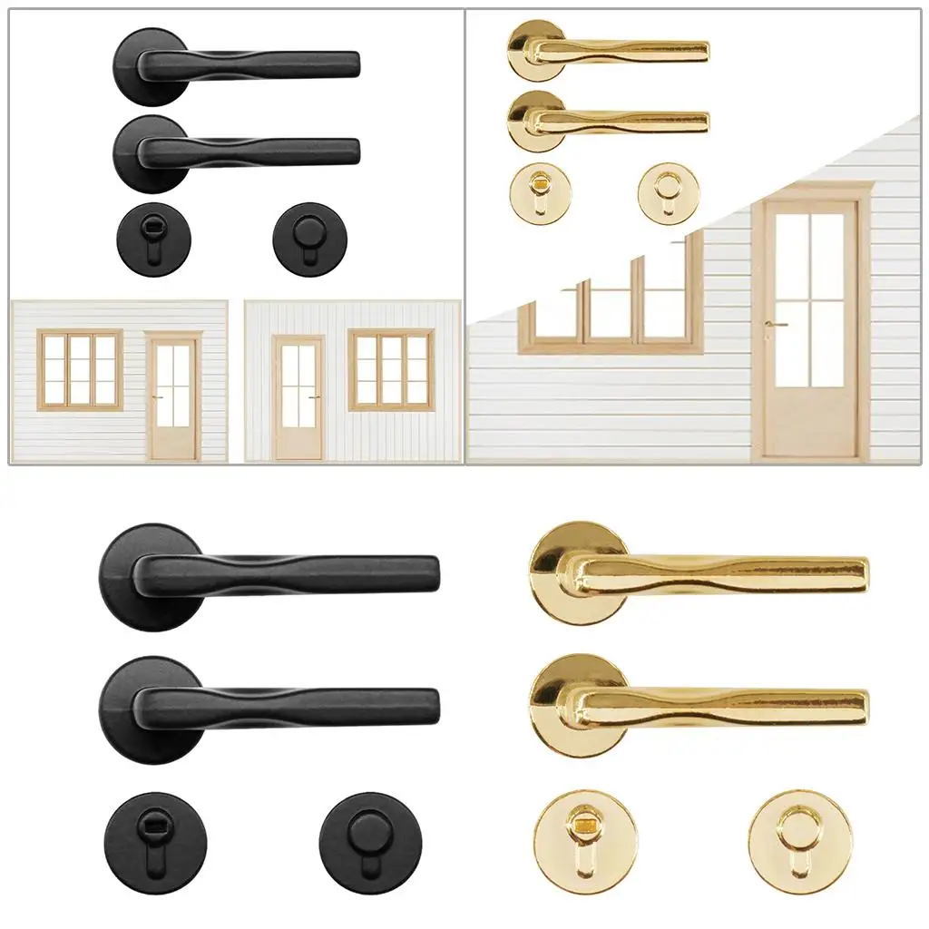 1/6 Scale handle for door type DIY Simulation Pretend Play Toy Furniture Accessories Decor