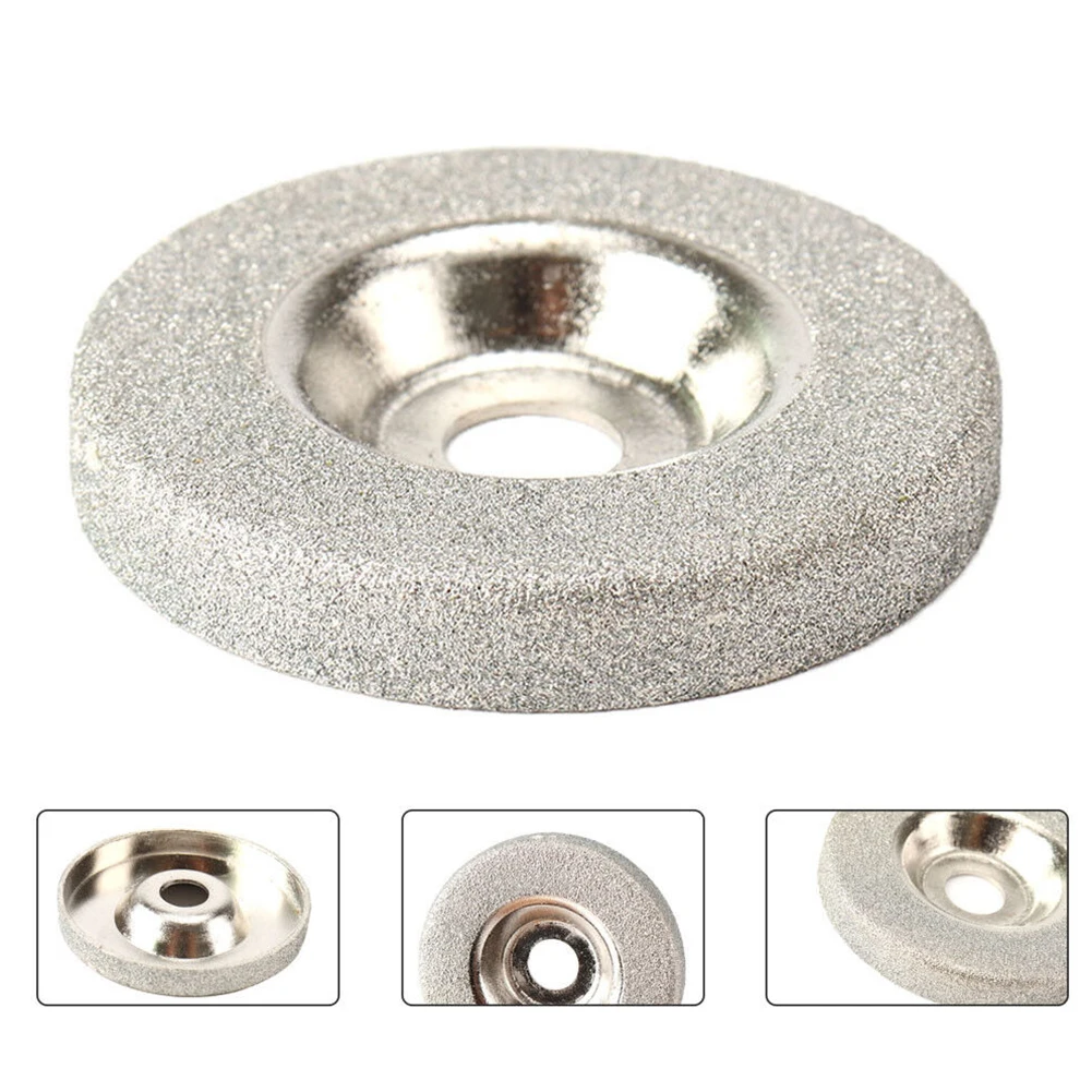 Imagem -06 - Copo Roda de Moagem do Diamante Emery Fresador 150 180 360 Pedra Grit Sharpener Disco para Ângulo Ferramentas de Corte Peças pc