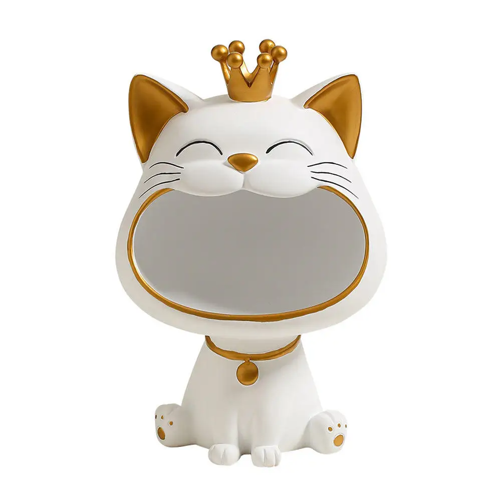 1 pcs Tags Key Keys Storage Halloween Christmas New Year Desk Storage Tray Cat Tray Decoration Cat Desktop Organizer Handmade