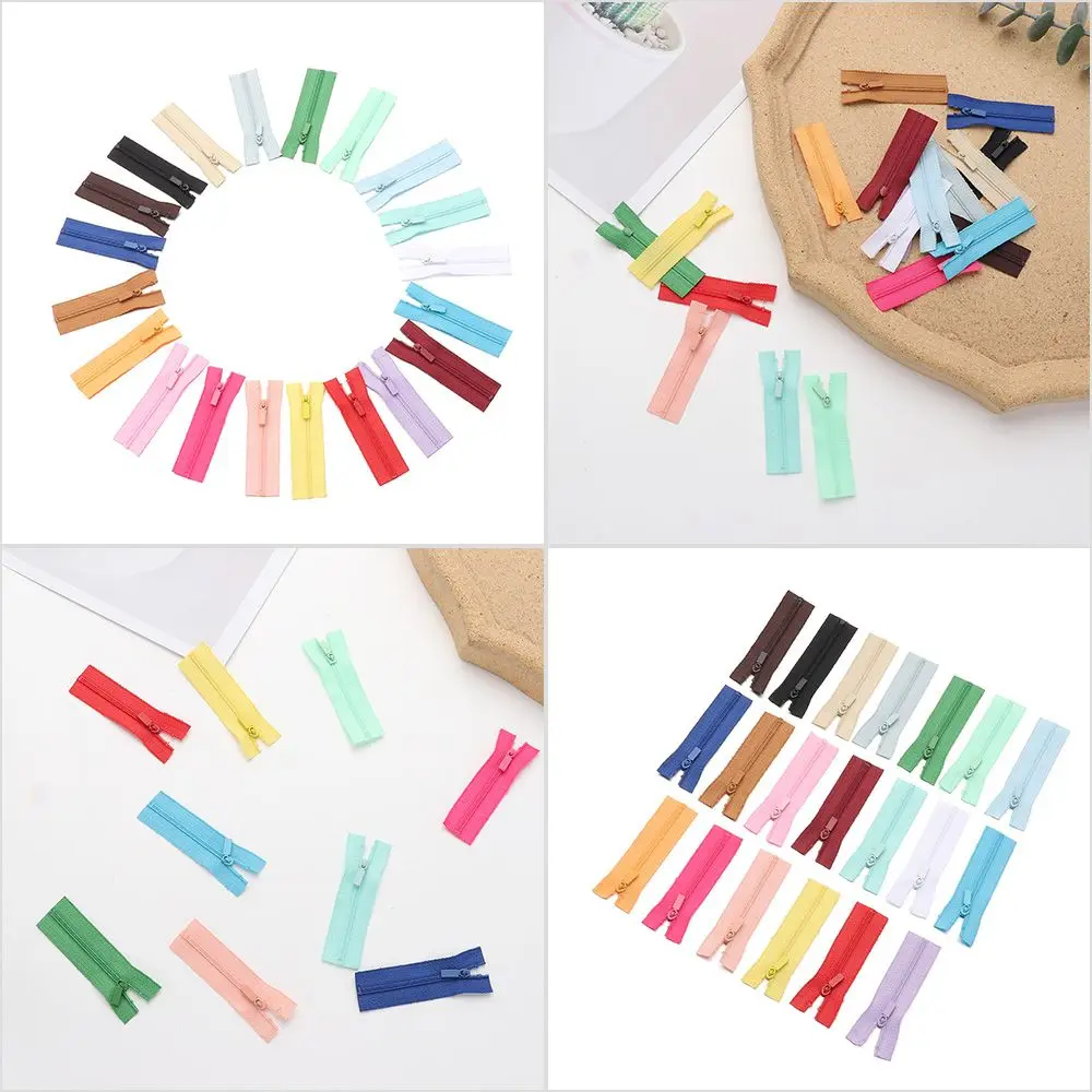 

Accessory 20 Colors Rectangle Head Garment Applique Handmade Sewing Scrapbooking Mini Zipper Doll Clothing Zippers