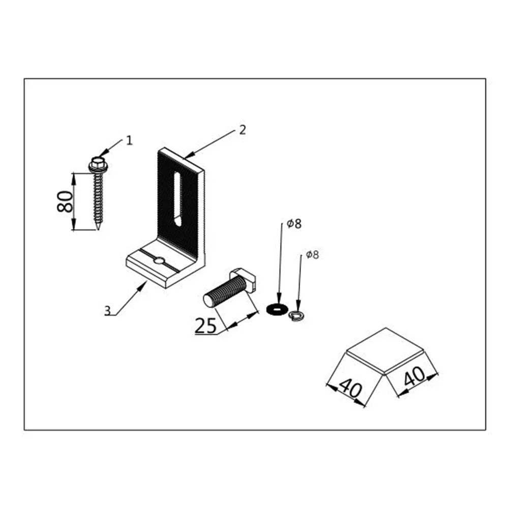 Long lasting Mounting Solution with Aluminum L Type Panel Mounting Bracket for Solar Modules Sturdy Construction