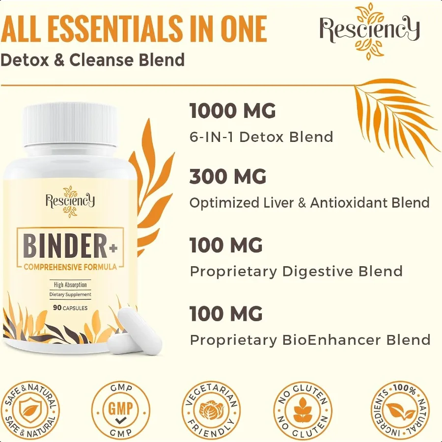 디톡스 바인더 보충제 활성탄 제올라이트 벤토나이트 클레이 밀크시슬 특허 혼합물 간 장 최대 흡수 90 베가