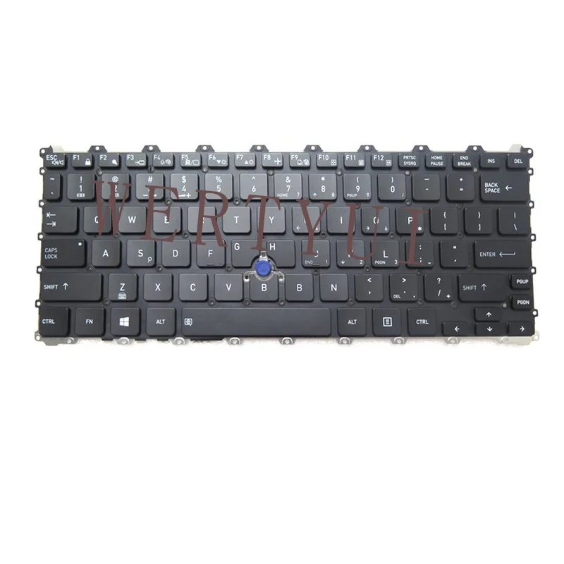 

NE Laptop Keyboard For Dynabook For Portege X40-J Germany Nordic Black With Backlit&Pointing New
