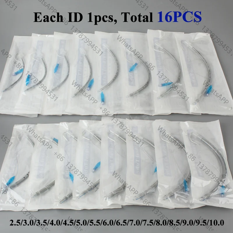 Reinforced Endotracheal Tube With Stylet 2.5-10mm Disposable Sterile Tracheal Intubation for Human Animals Veterinary Instrument