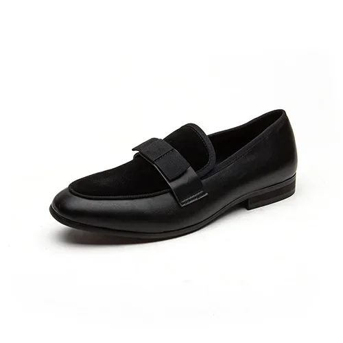 Men's Leather Shoes Large Size Men's Dress Shoes Pointed Business Men's Shoes Trendy British Casual Shoes
