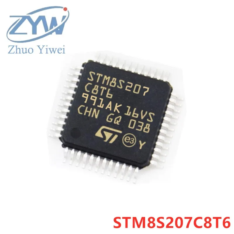 STM8S207C8T6 LQFP-48 STM8S STM8S207 STM8S207C8T 24MHz 64KB chip 8-bit microcontroller MCU new original