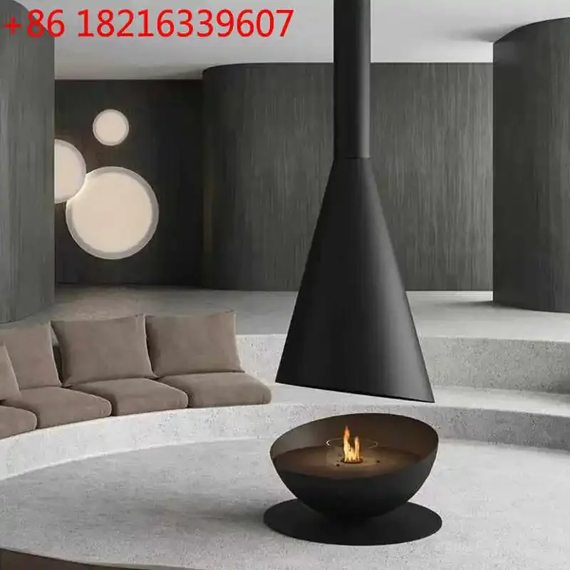 YAO TAO Custom hanging fireplace art special-shaped hanging burning real fire alcohol burning firewood