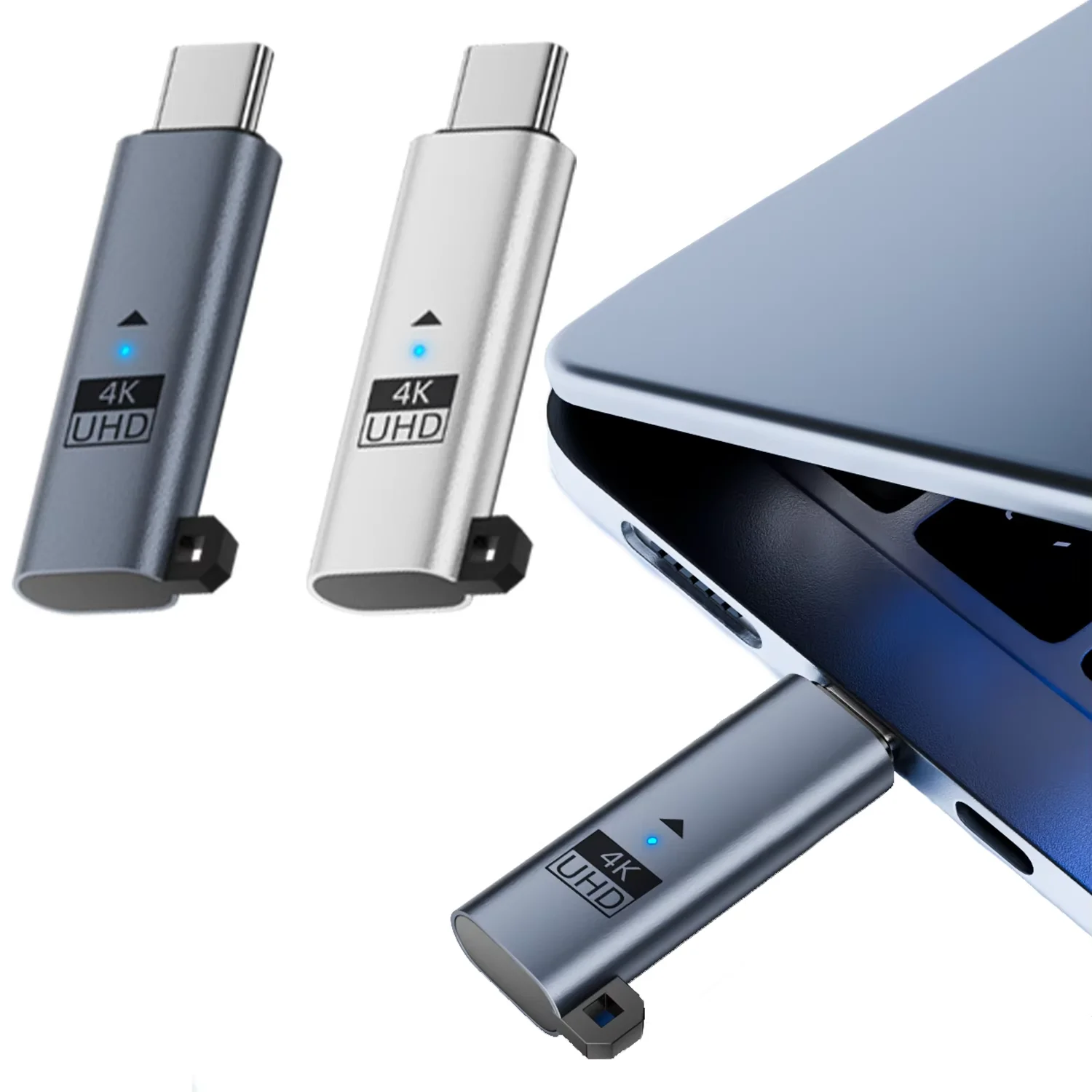 

4K 60Hz USB C Virtual Monitor Adapter Type-C DDC EDID Dummy Plug Headless Ghost Display Emulator 1080P@120Hz for Laptops