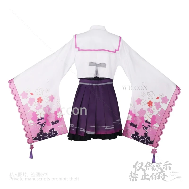 Аниме Кусанаги Нене Косплей Отори Эму Костюм Игровой Проект Cos Sekai PJSK Красочное Сценическое Платье Парики Хэллоуин Вечеринка Индивидуальные