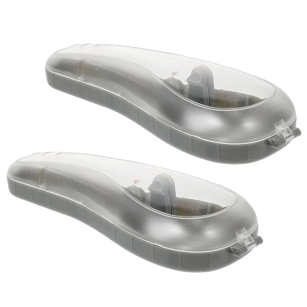 

2Pcs Travel Razor Case Manual Razor Protector Holder Exquisite Workmanship Reasonable Design Convenient Use Daily Life