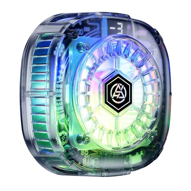 مبرد مغناطيسي للهاتف المحمول ، تبريد سريع ، شاشة رقمية ، 3 أوضاع لهواتف أندرويد وآيفون ، 15 واط ، 3 في 1