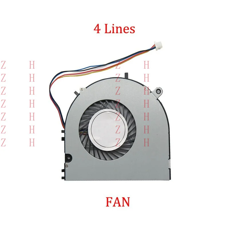 

ZHZH Laptop CPU Fan For DERE R13 4 Lines DC 5V 0.45A BRUSHLESS New