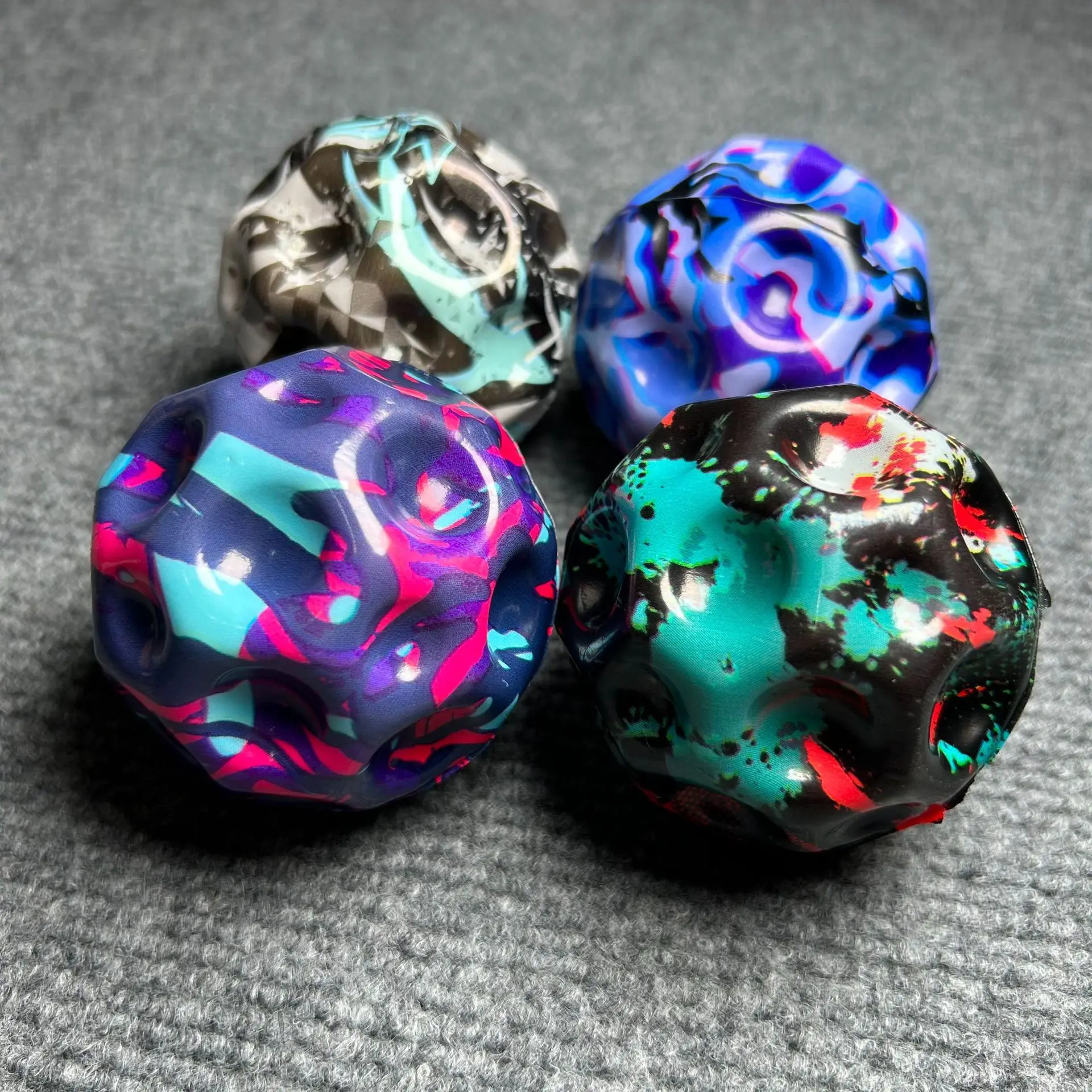 Bola saltitante de espuma pu em forma de lua, alívio do estresse, brinquedo macio, antiestresse, bola quicando alta, brinquedo de apertar, jogo esportivo ao ar livre para crianças