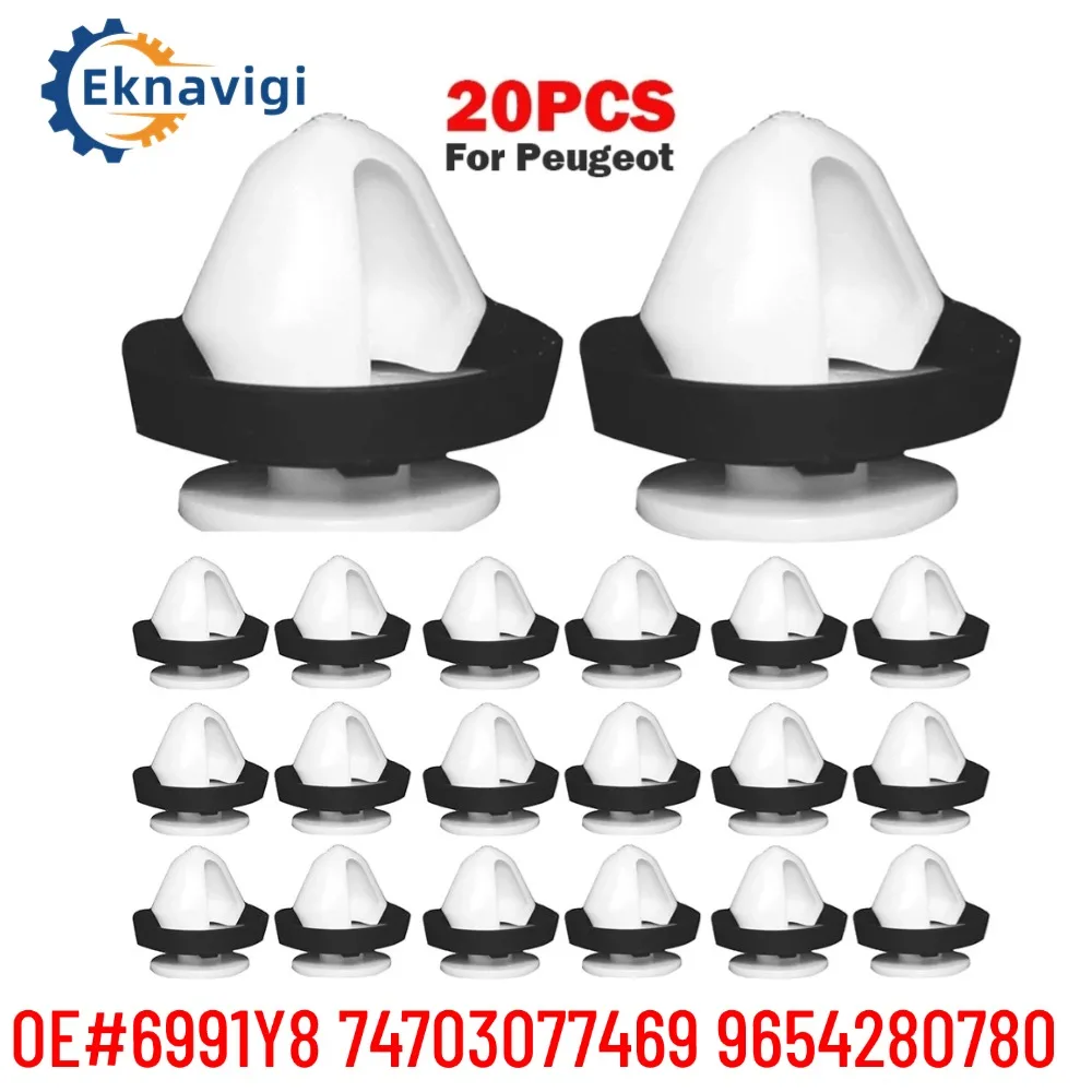 

20PCS OE# 6991Y8 7703077469 for Peugeot 307308 408 206 Triumph C5 508 Sega Picasso Door Interior Panel Buckle