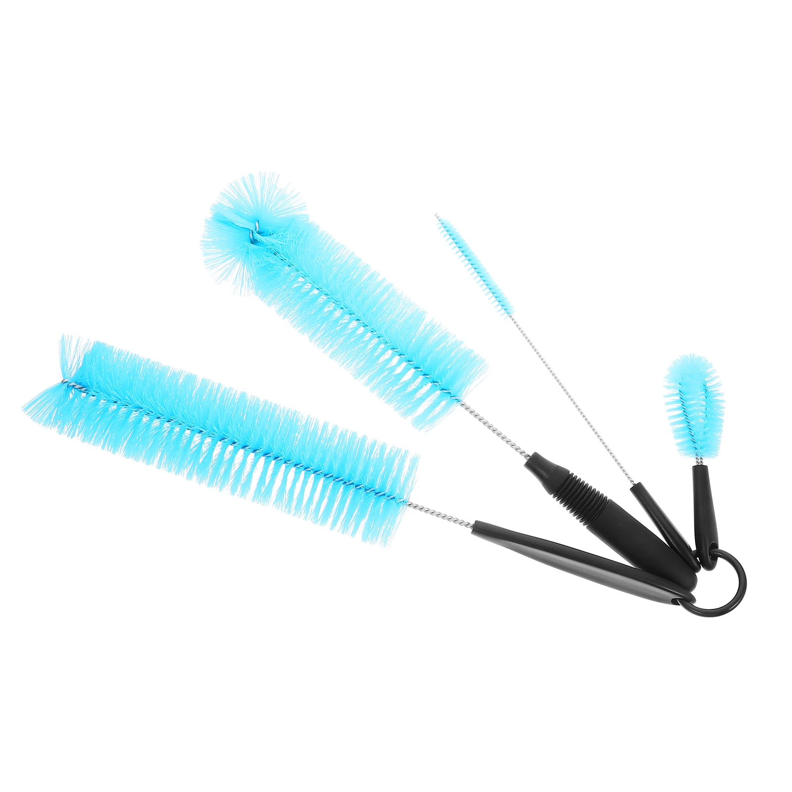 

4 Pcs Cup Brush Stainless Steel Long Handle Cleaning Bottle Scrubber Glassware Brushes Different Sizes Shapes Lab