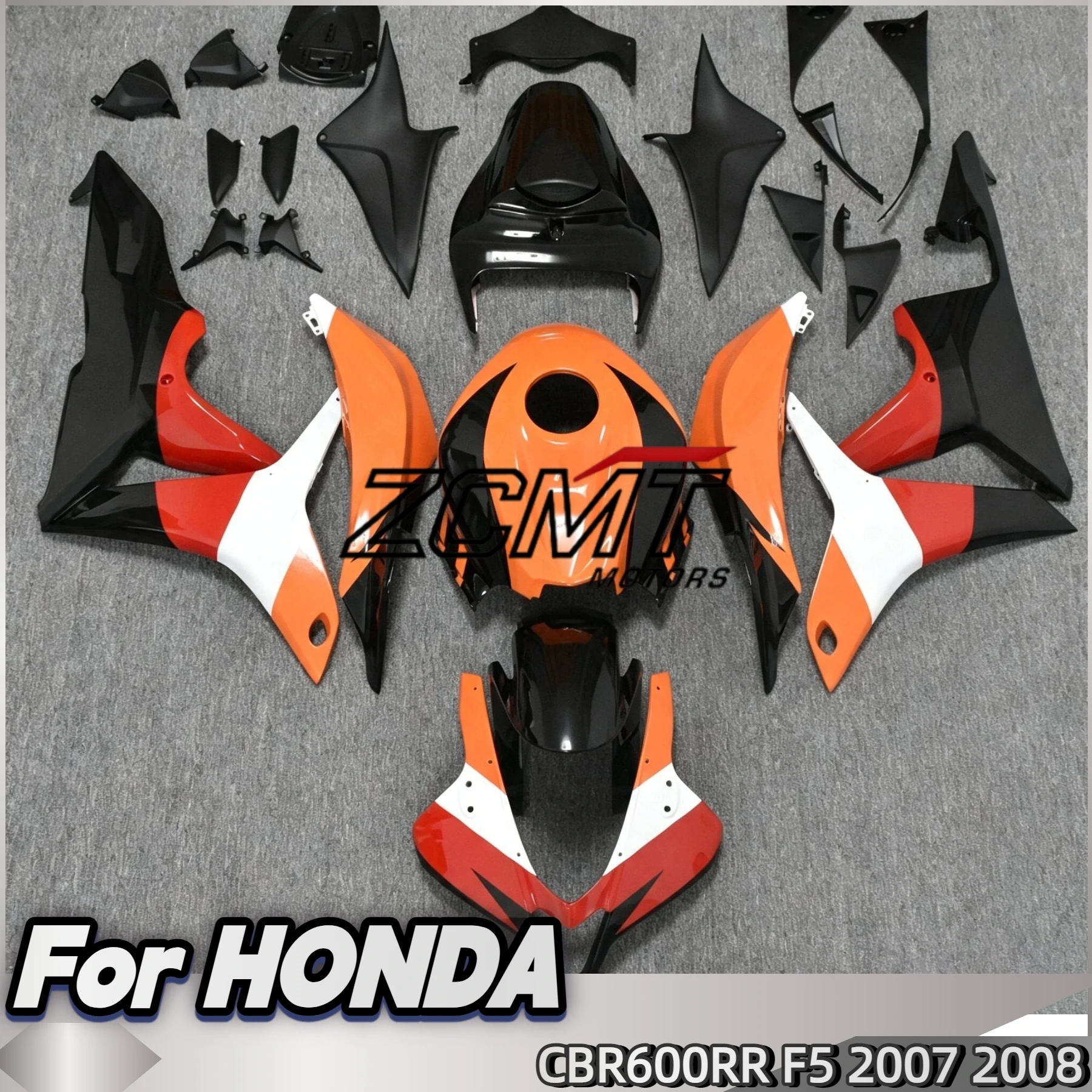 Plastic parts For CBR600RR F5 2007 2008 Motorcycle Unpainted Bodywork Fairing Components ABS Injection