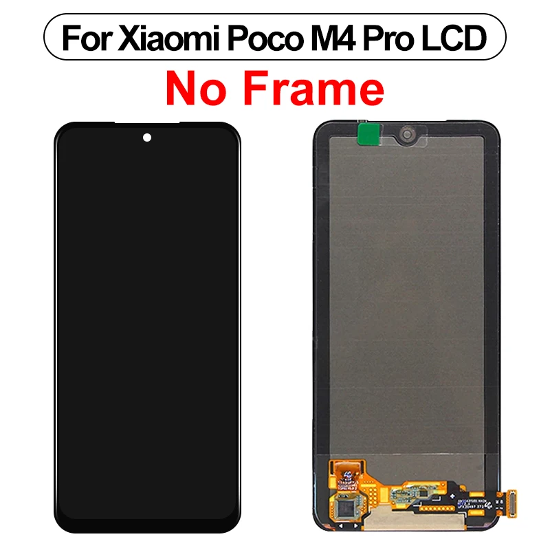 AMOLED For Xiaomi Poco M4 Pro LCD Display MZB0B5VIN Touch Screen Digitizer Assembly For Poco M4 Pro 5G 21091116AG Display Parts