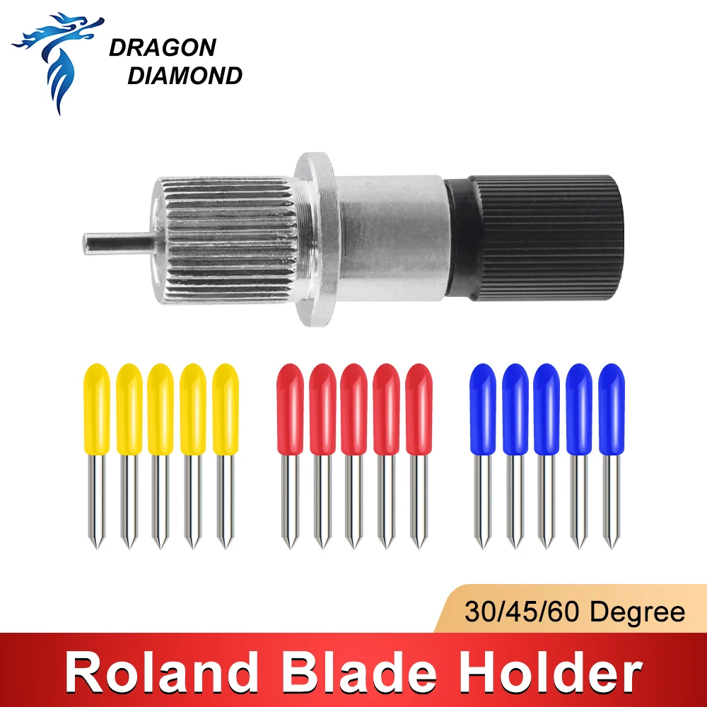 5/10Pcs Roland Cutting Plotter Blade 30/45/60 Degree 1 pcs Roland Vinyl Plotter Cutter Blade Holder High Quality