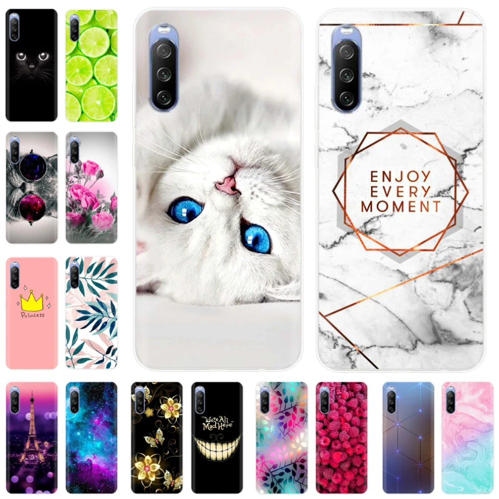 For Sony Xperia 10 IV Case Cover 1 IV Soft Silicone Protective Clear TPU Case for Sony Xperia 1 IV Case Cartoon 10IV 2022 Fundas