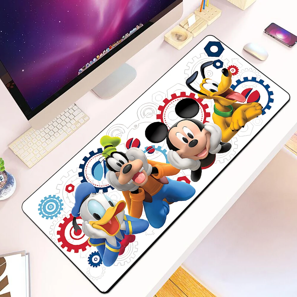 Cute Cartoon Dog Goofy Mousepad HD Printing Computer Gamers Locking Edge Non-slip Mouse Pad XXL90x40cm Keyboard PC Desk Pad