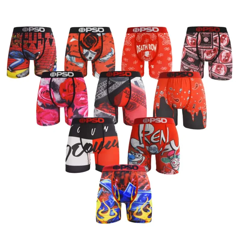 Sexy Print Men Underwear Boxer Cueca Male Panty Lingerie Men Underpants Panty Boxershorts S-XXL