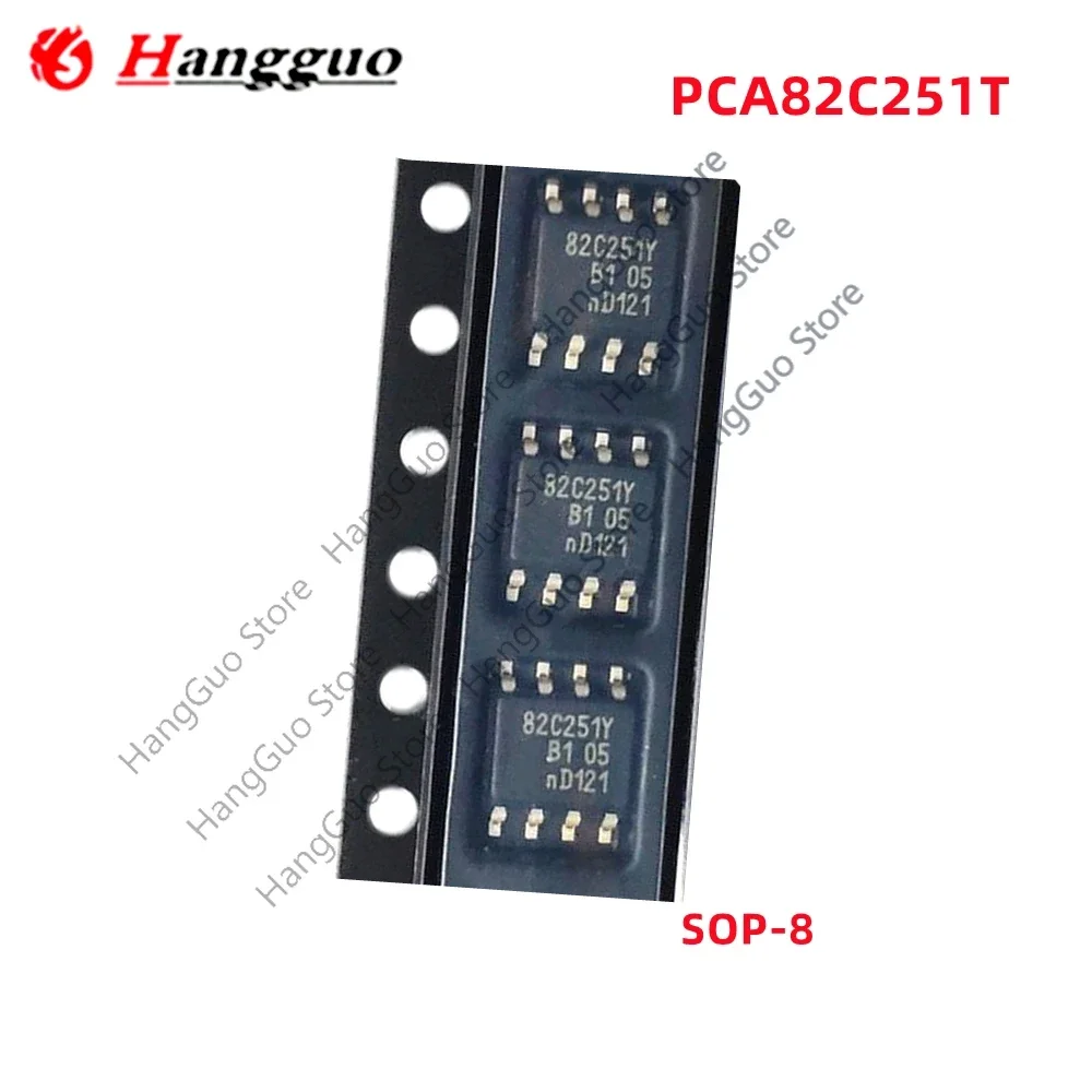 10PCS/Lot Original A82C251 82C251T 82C251Y PCA82C251T PCA82C251 82C251 SOP-8 4.5V to 5.5V Transceiver IC Chip