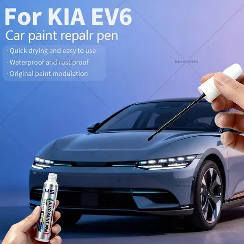 Car Paint Repair Pen Touch Up Scratch Remover DIY Auto Accessories Black ABP White U4 Blue DU3 Red Moon Shadow For KIA EV6