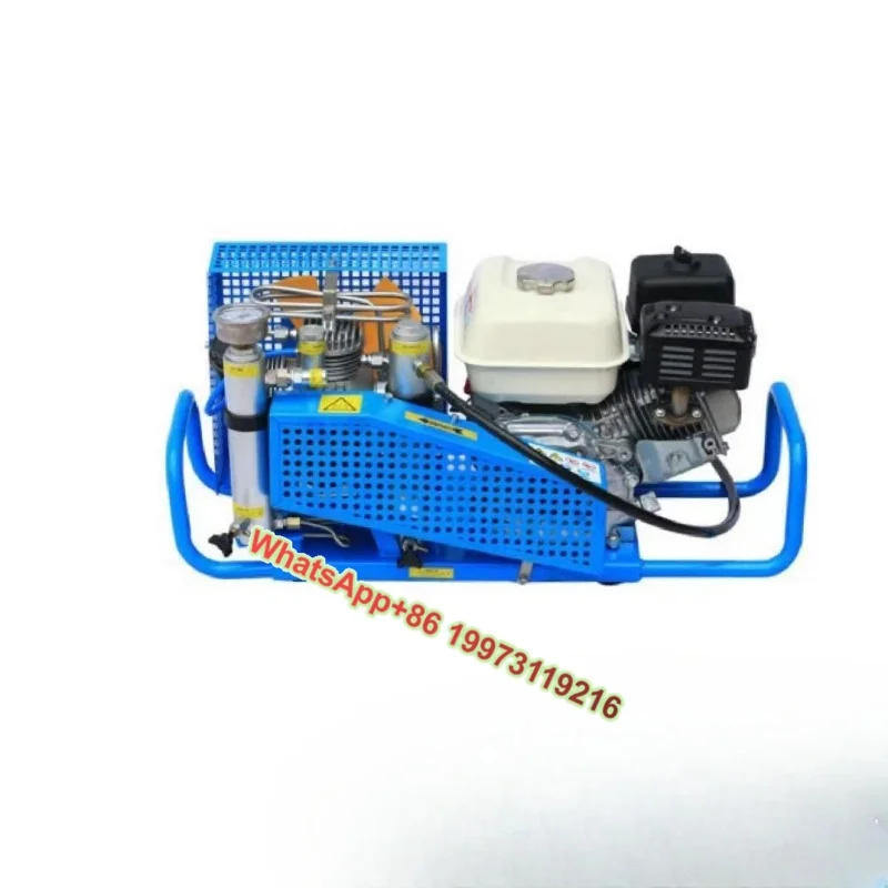 

Portable Auto Stop Engine Air Compressor 100L/min 4500psi 300bar Four Cylinder Snorkeling Industrial Compressors