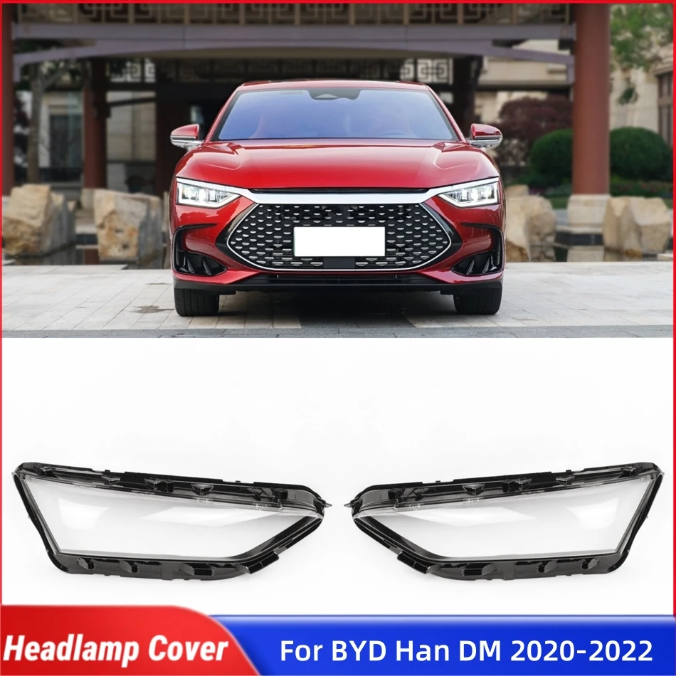 

Для BYD Han DM 2020 2021 2022, крышка объектива передней фары автомобиля, пылезащитный чехол для фар, стеклянные линзы