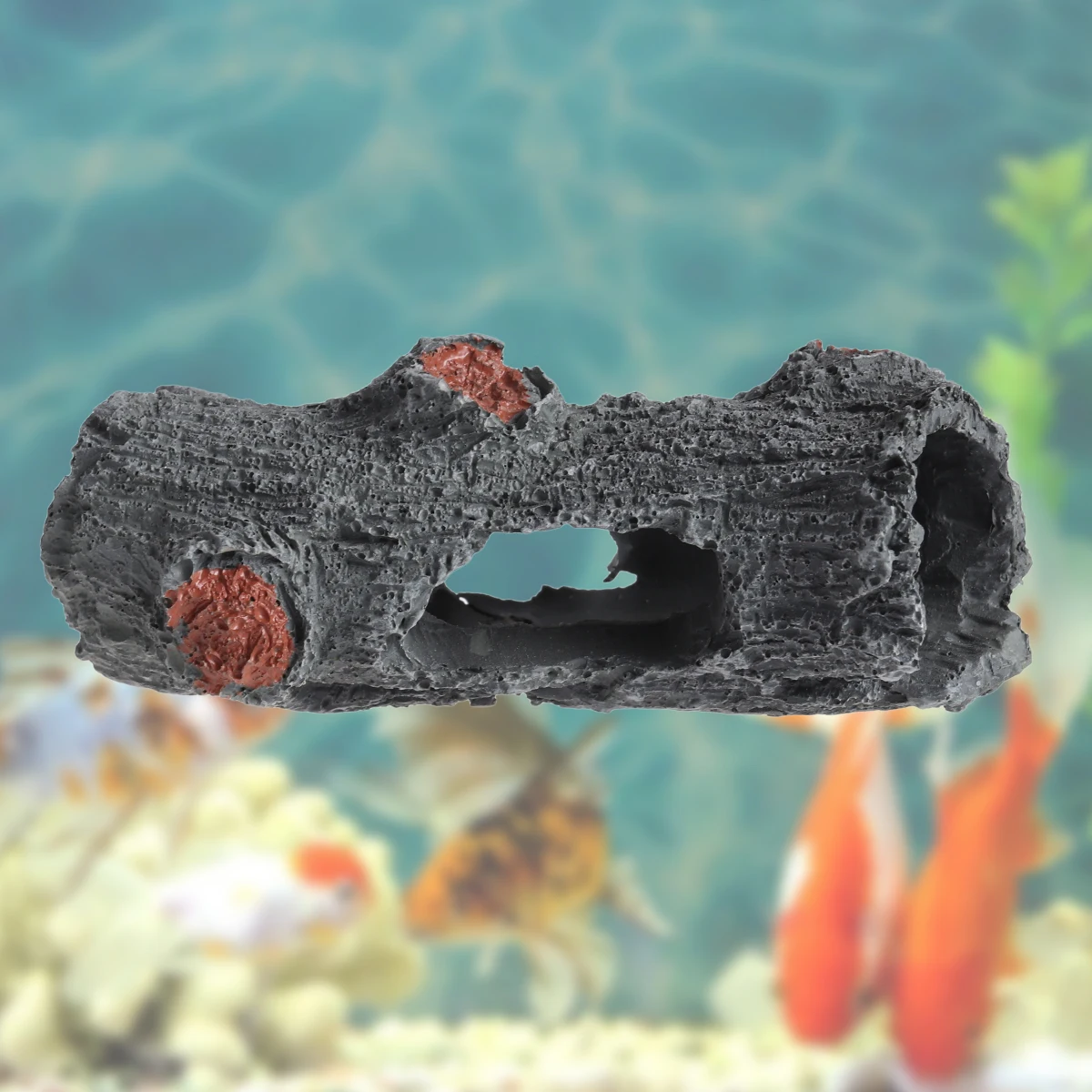 

Aquarium Tree Ornament Hollow Wood Decor Realistic Fish Tank Shrimp Crab Safe Hidden Hole Resin Drift Aquarium Tree Ornament