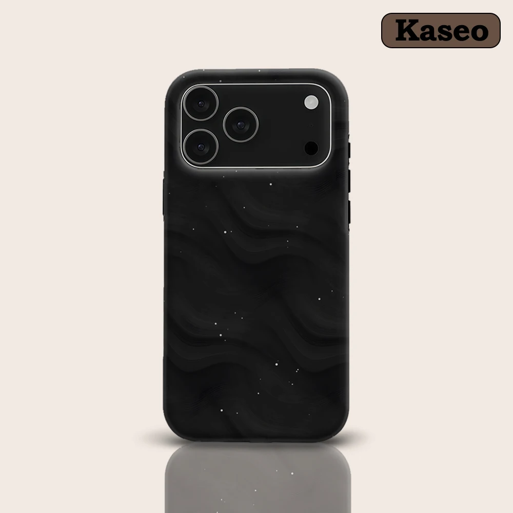 KASEO Matte Bumper for Magsafe Case for IPhone 17 16 15 14 Plus 13 Pro Max Shockproof Hard PC Starry Ripple Cover